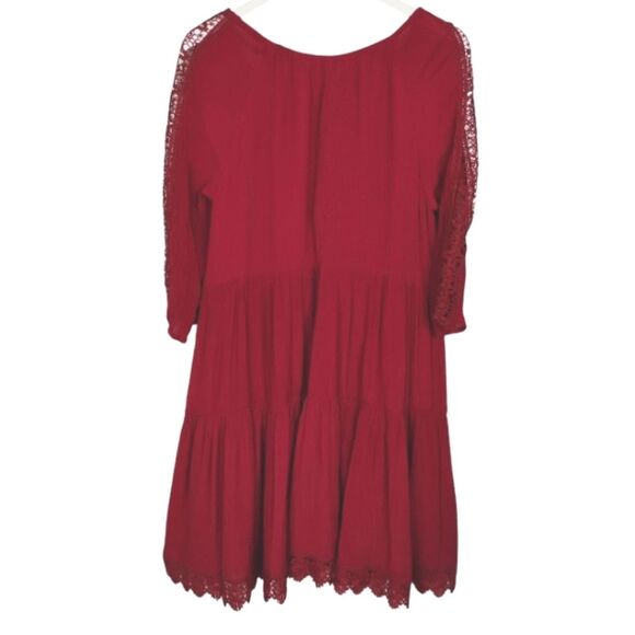 Indigo Rose 1X Mid-Length Plus Size Curvy Comfortable Long Sleeved Dress - Picture 5 of 16